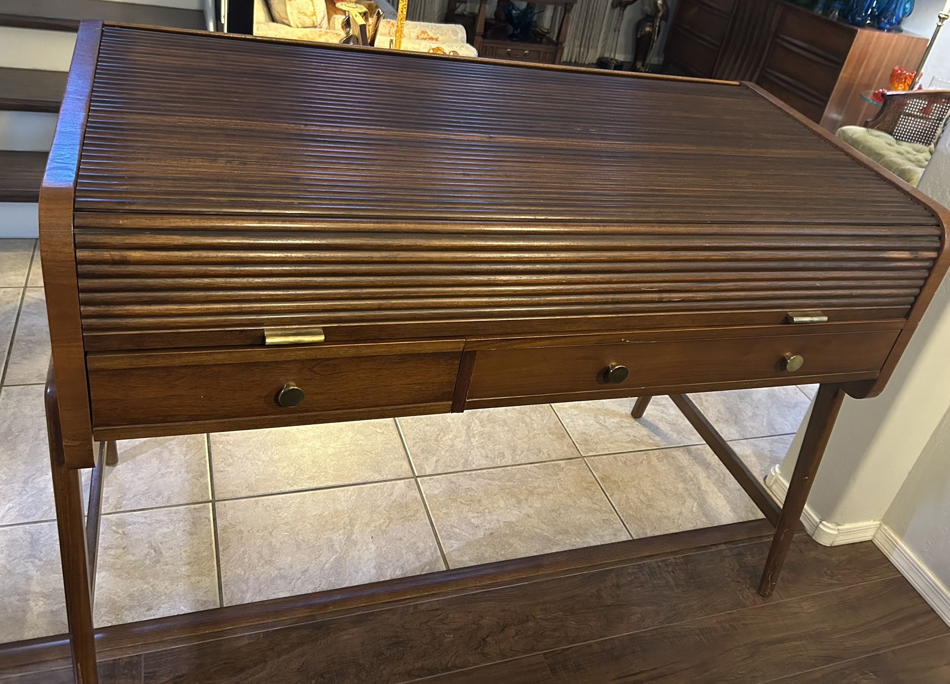MCM Rare Desk Sligh-Lowry Roll Top