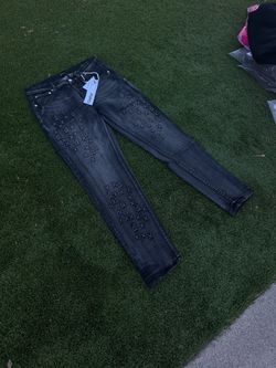 Purple jeans