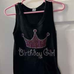 Rhinestone Happy Birthday Shirt 2T