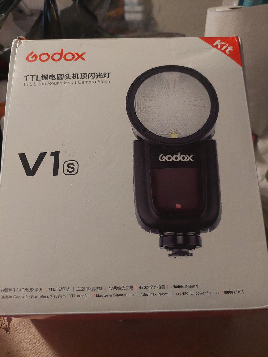 Godax V1s Round head Camera Flash For Sony 