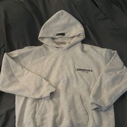 Fear of God Essentials Hoodie – Small (Oversized) Light Oatmeal