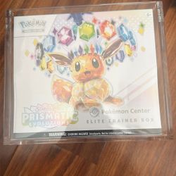 Prismatic Pokemon Center ETB w/ Case