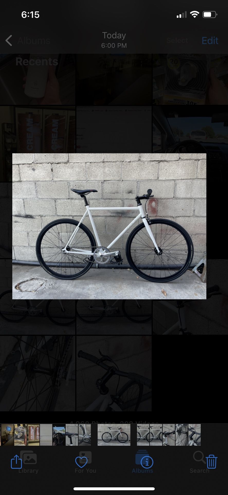 IRO Mark V Pro 56cm WHITE Fixed Gear