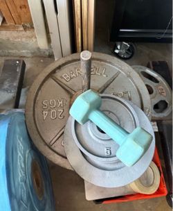 Standard barbell Olympic weight set 230 lbs