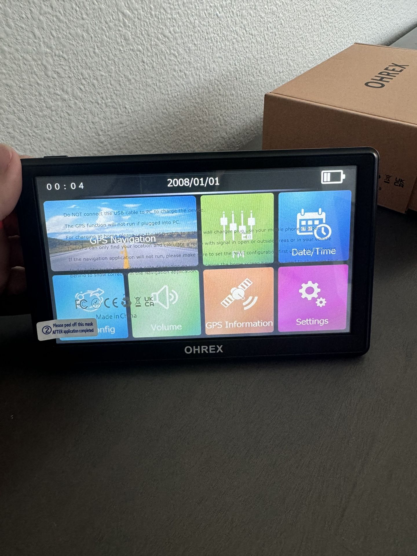 OHREX GPS Navigation for Truck RV Car 7 Inch Screen Truckers GPS Navigation