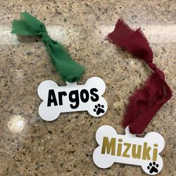 Personalized Dog Ornaments- $7 Each