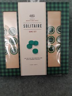 Wooden Solitaire Game Set 