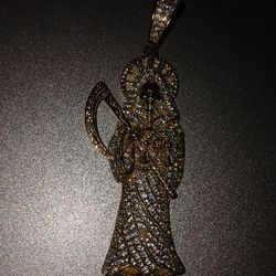 Santa Muerte Pendant Grim Reaper Pendant