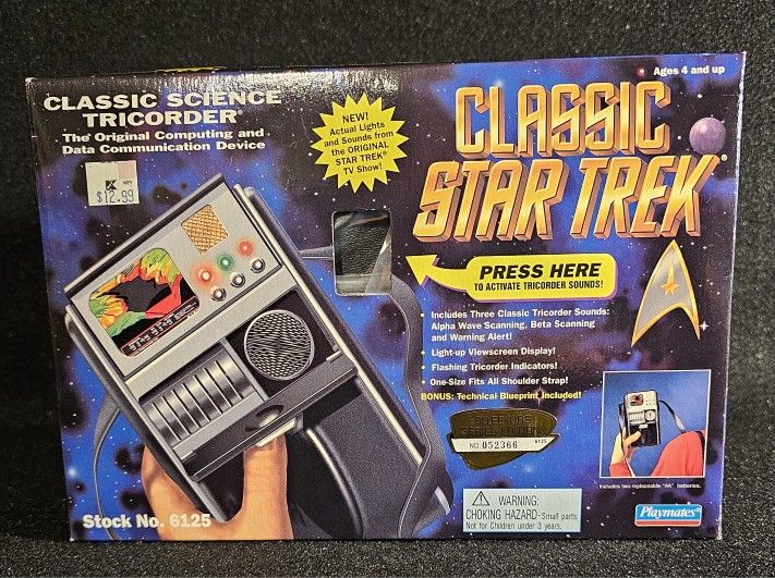Vintage 1995 Playmates Classic Science Tricorder (New)