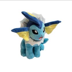 2023 Pokémon Vaporeon Plush 6" Stuffed Animal TOMY Pokemon Go Kawaii Nintendo