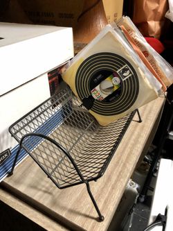 Vintage record rack