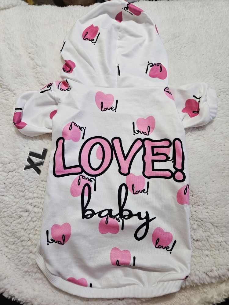 Dog Or Puppy Hooded Sweater New XL