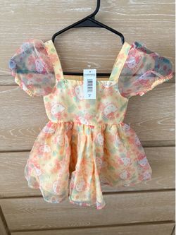 Hello kitty yellow floral dress