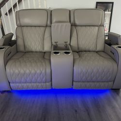 Leather Sofa And Loveseat Set