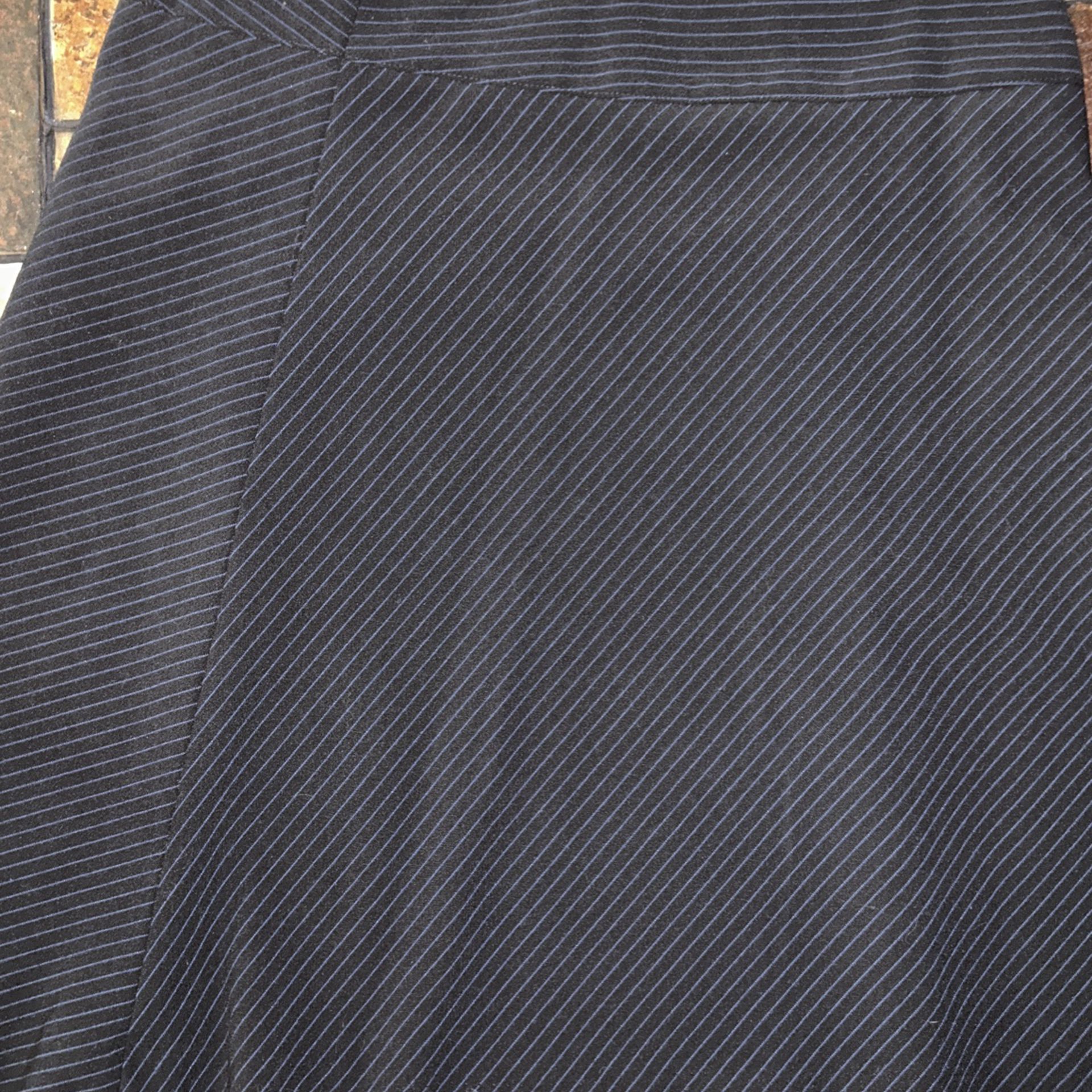 Express Design Studio Pencil Skirt Size 0 Black With Blue Lining 