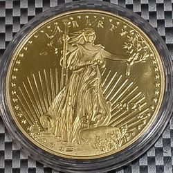 This One Is A Treasury Piece It's A Gold Color LIBERTY Collectors Collectable Extremely RARE 