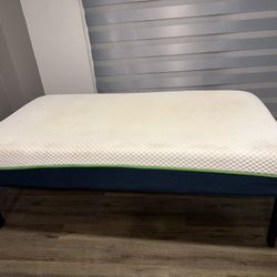 Twin Memory Foam Bed And Metal Frame