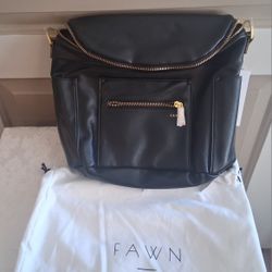 Fawn Design Black Mini backpack diaper bag~ NWT