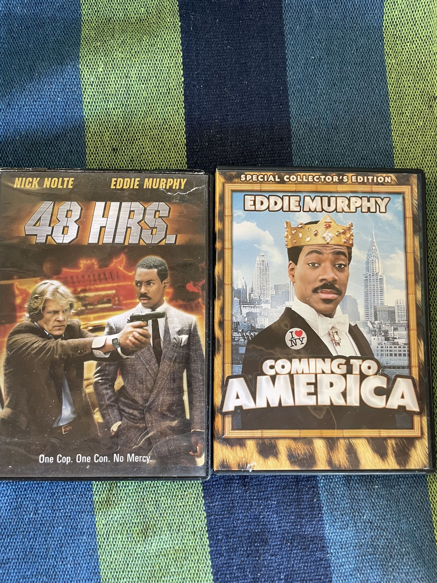 🎬 Eddie Murphy 2‑Movie DVD Bundle – Coming to America & 48 Hrs – Classic Comedy & Action - $5