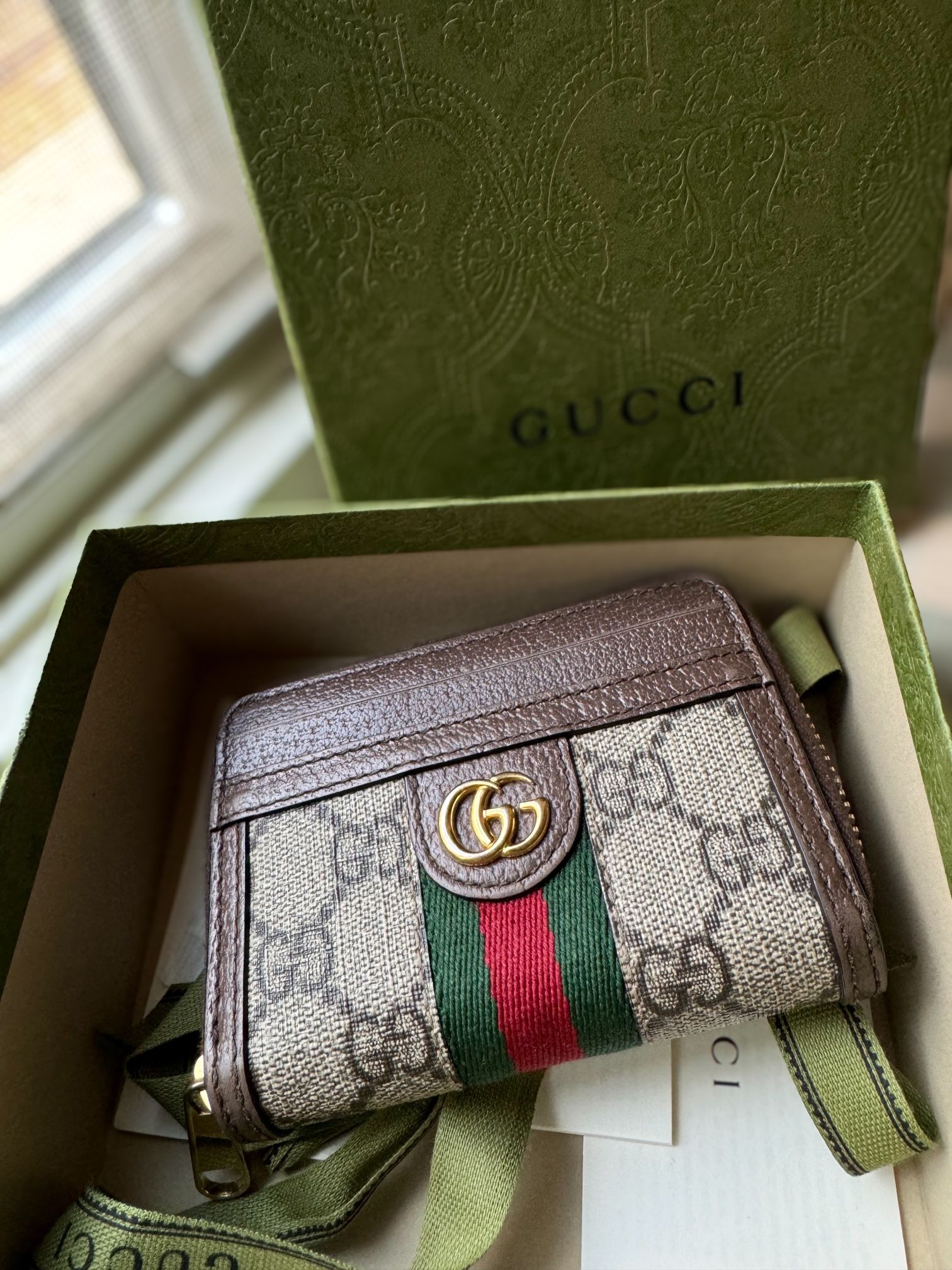 GUCCI OPHIDIA CARD CASE WALLET (currently selling for $580 on Gucci)
