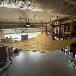 $60 Triangle sail shade canopy light yellow