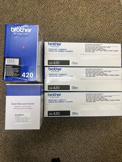 NEW TN-420 Authentic Brother and Compatible Black Toner 2-Pack