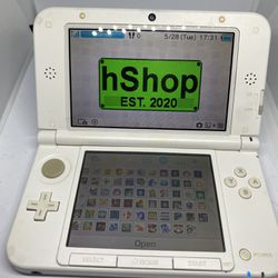 MODDED White 3DS XL (Comes with 100+ 3DS/ DS Games!) *Japanese Import*