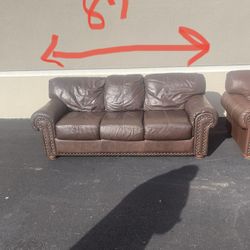 Leather Sofa And Love Seat