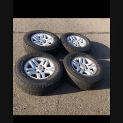 4 —- 265/70r17 6x139.7 6x5.5 Stock Tundra 4Runner Tacoma Stock Lexus Gx470 Tacoma Yukon Tahoe Rims Wheels !!!