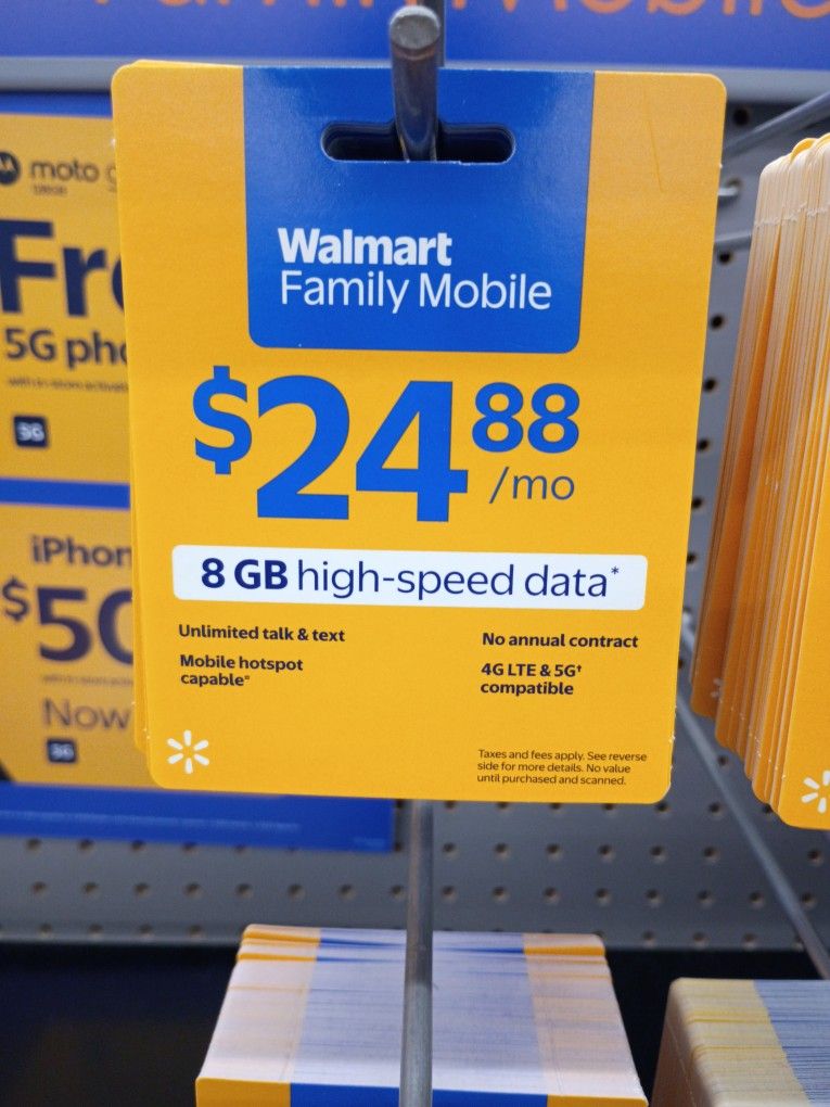 Walmart Family Mobile 30 Day Plan