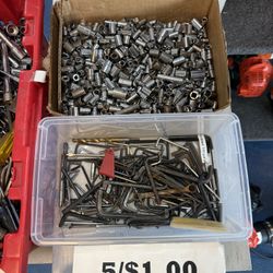 Miscellaneous Allen Wrenches And Sockets 5 For $1