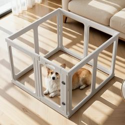 Clear Acrylic Dog Playpen, 8 pieces