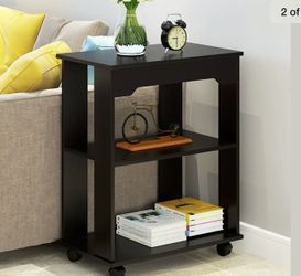 3-Tier Storage Locker Bedroom Night Table Sofa Coffee Table Modern End Table