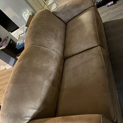 Sofa Sleeper w/ Full Bed + Chair – Needs New Home