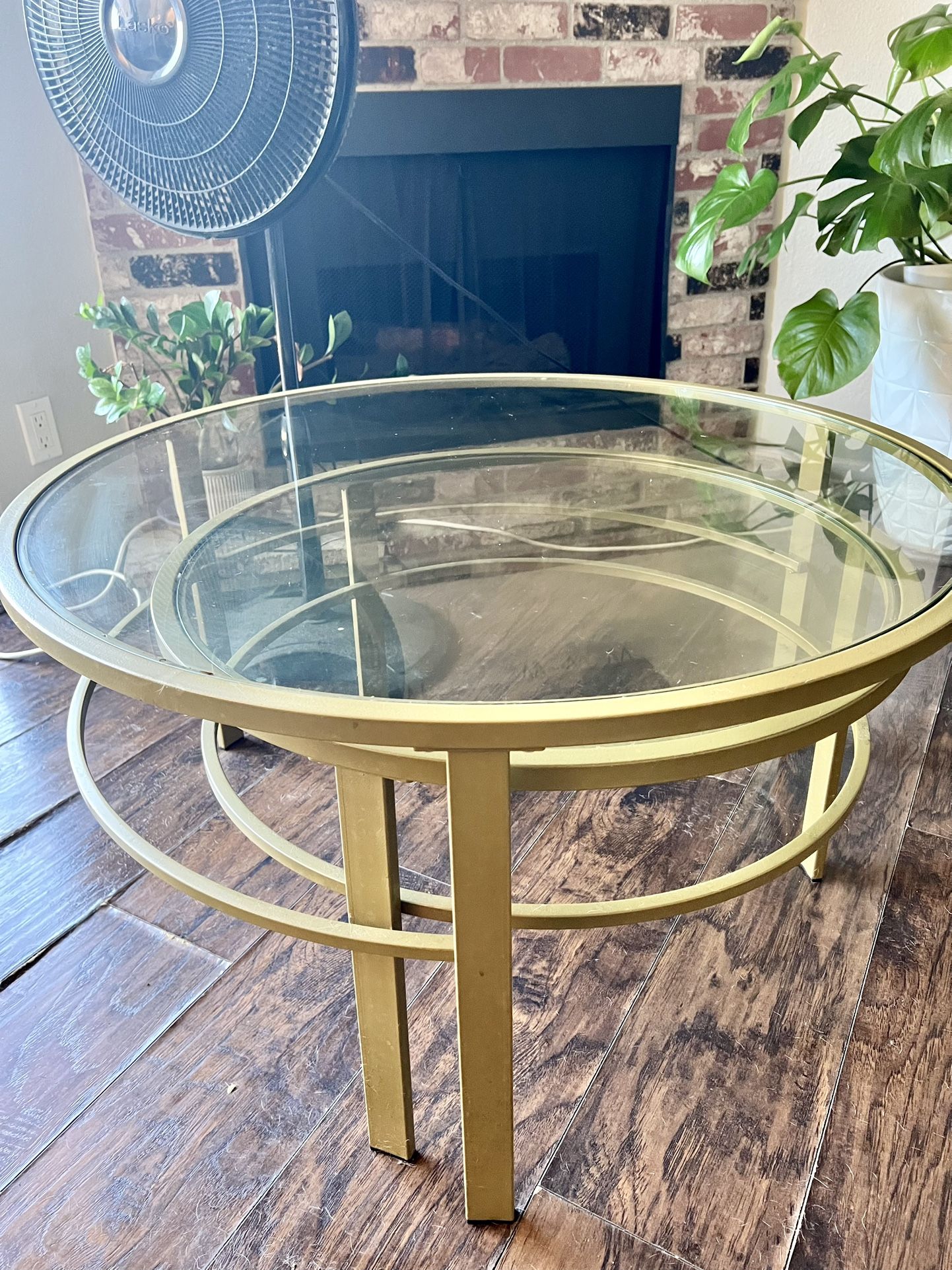 Gold Nesting Coffee Table