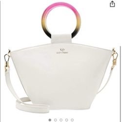 Katy Perry “The Patsy” Zip Bucket White Crossbody HandBag