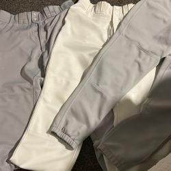 Men’s XL & 2XL Gray Baseball Pants Excellent Condition