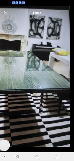 Big dinner table with protect glass $650