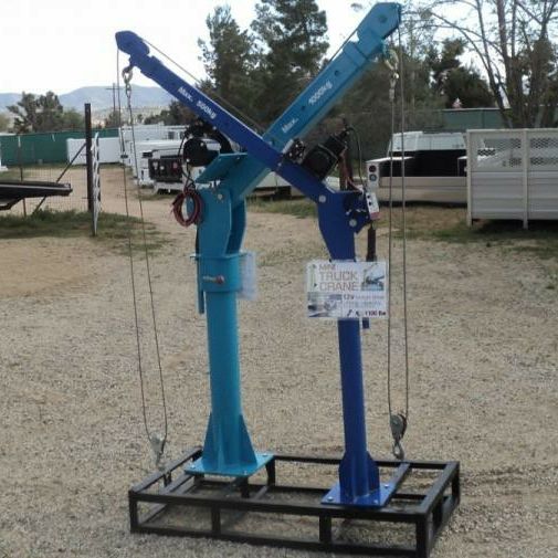 New Truck Jib Cranes 12v ~1100lb.OR 2200lb.inc.4000lb & 6000lb Winches