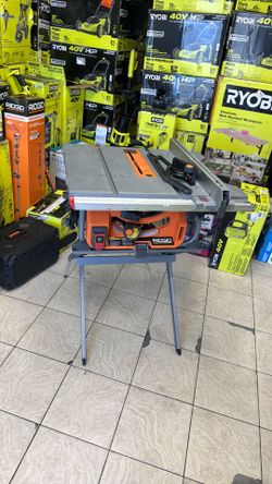 Ridgid 10 inch table saw with stand