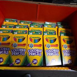 15 Brand New Packages Of Crayola 24 Pack Colored Pencils