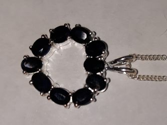 Black Onyx heart necklace