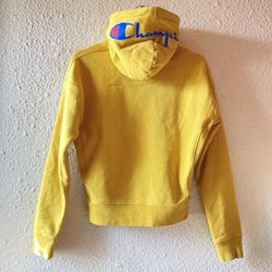 Women's Champion Reverse Weave Hoodie in Yellow - Size S / Small