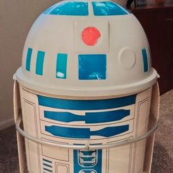 STAR WARS R2-D2 Toy Toter Chest Box Bin 36" VTG 1983 With Wheels Old School RETRO
