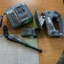 FLEX 24V Jigsaw, Battery, & Charger