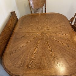 Expanding Dining Oak Table 