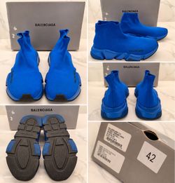 Balenciaga Speed Trainer 2.0 Blue Sneakers