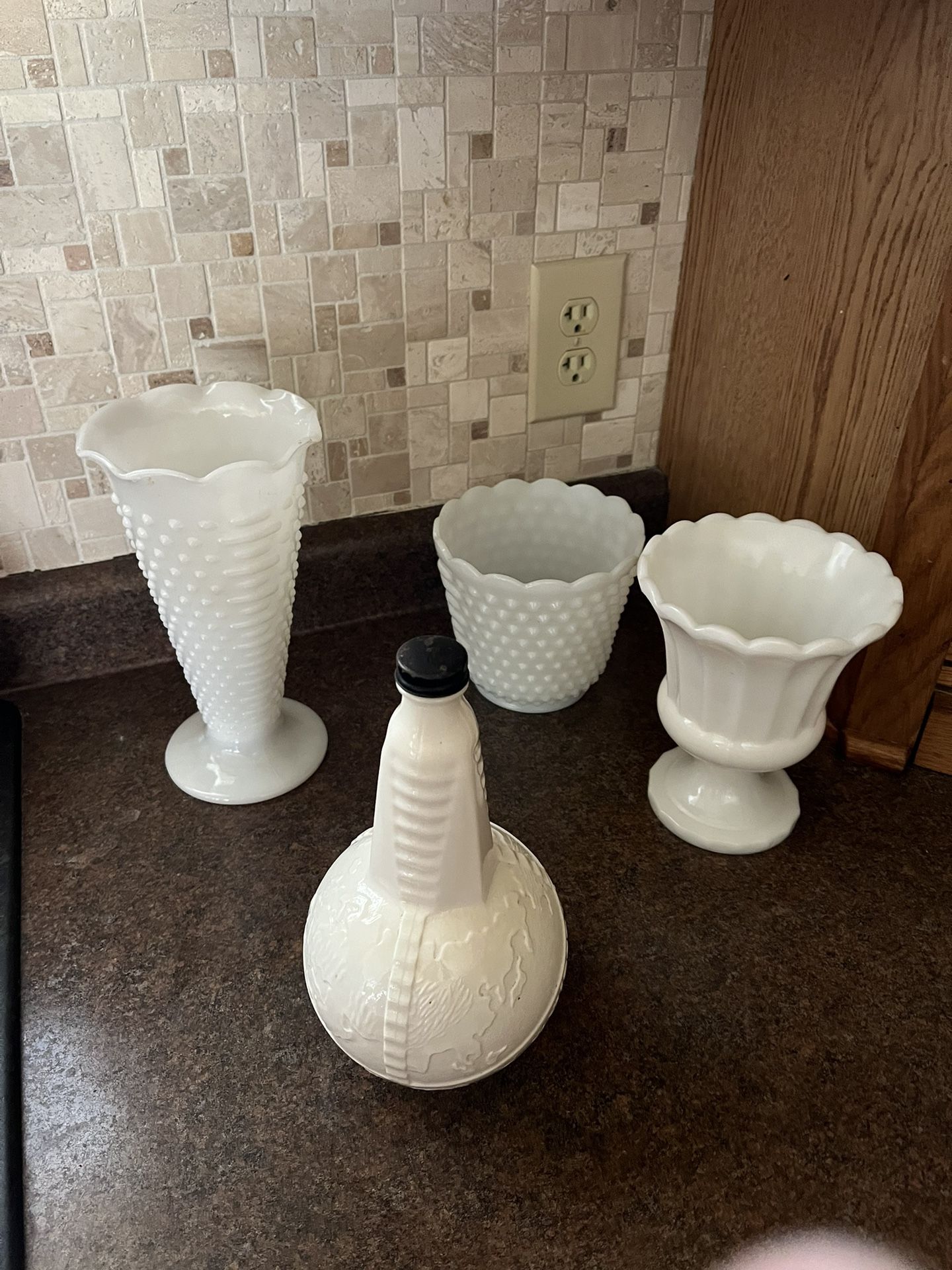 Milk glass Lot ($140) 4 Items / Or Individual Sold
