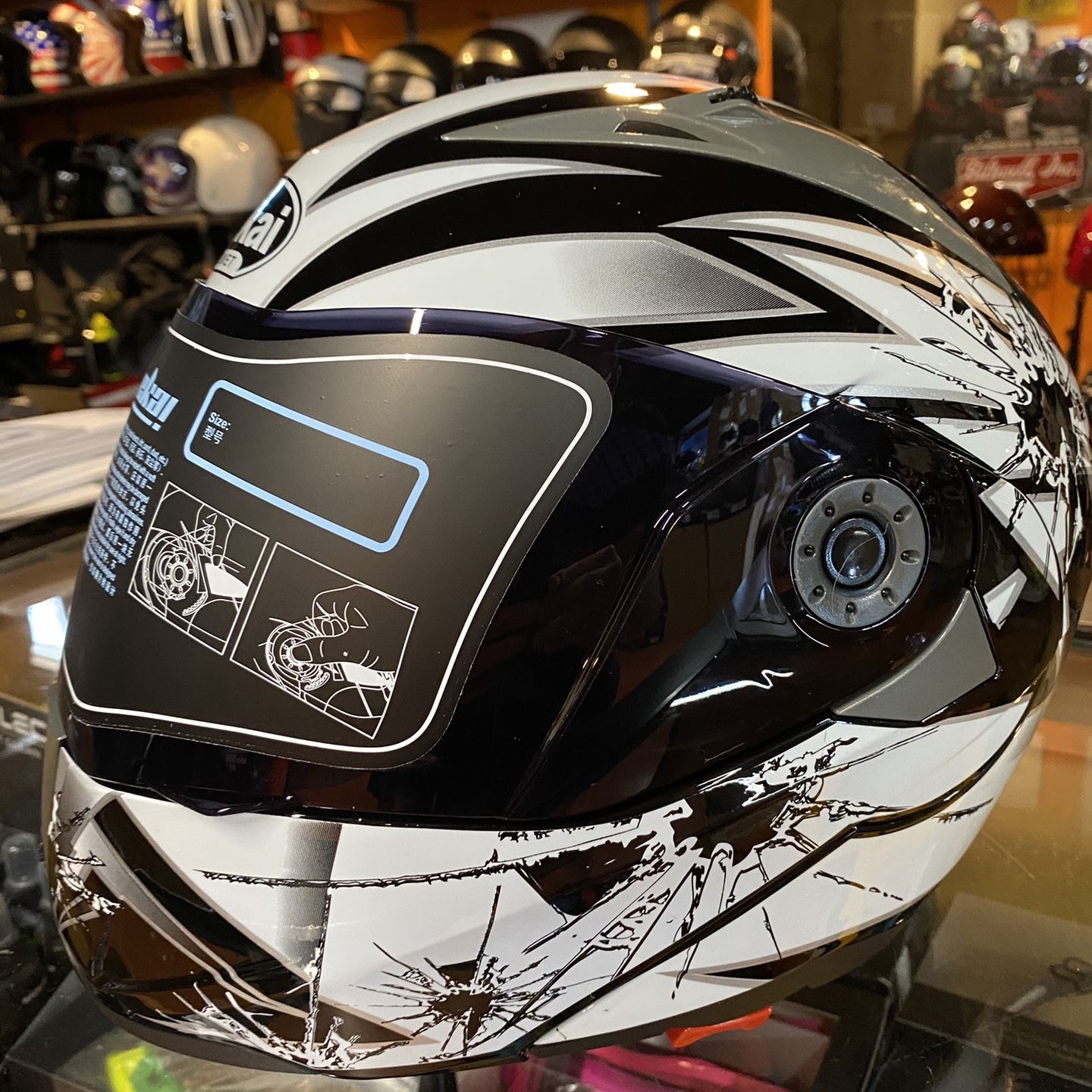 latest shoei helmet RF-1400 Marquez American Spirit Medium Size:8lb The Cod Is Still changer for motorcycle enthusiasts __features:leo-backpack-diagram