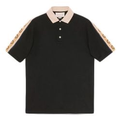 Gucci Interlocking G Logo Collar Polo Shirt